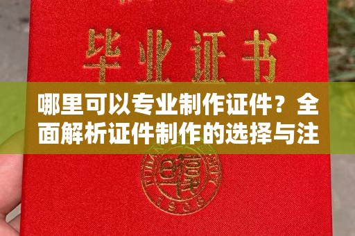 仙居哪里可以专业制作证件？全面解析证件制作的选择与注意事项